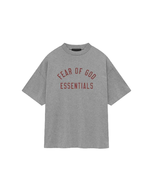 Essentials Crewneck T-shirt - Dark Heather-- Anti-Shrink Durable Soft