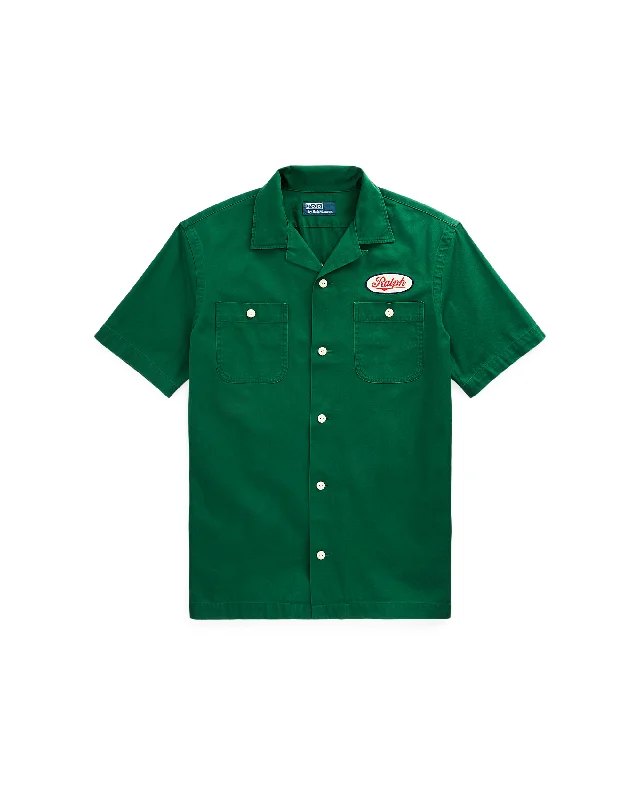 Workers Shirt - Green-- Polka Dot Checkered Tartan