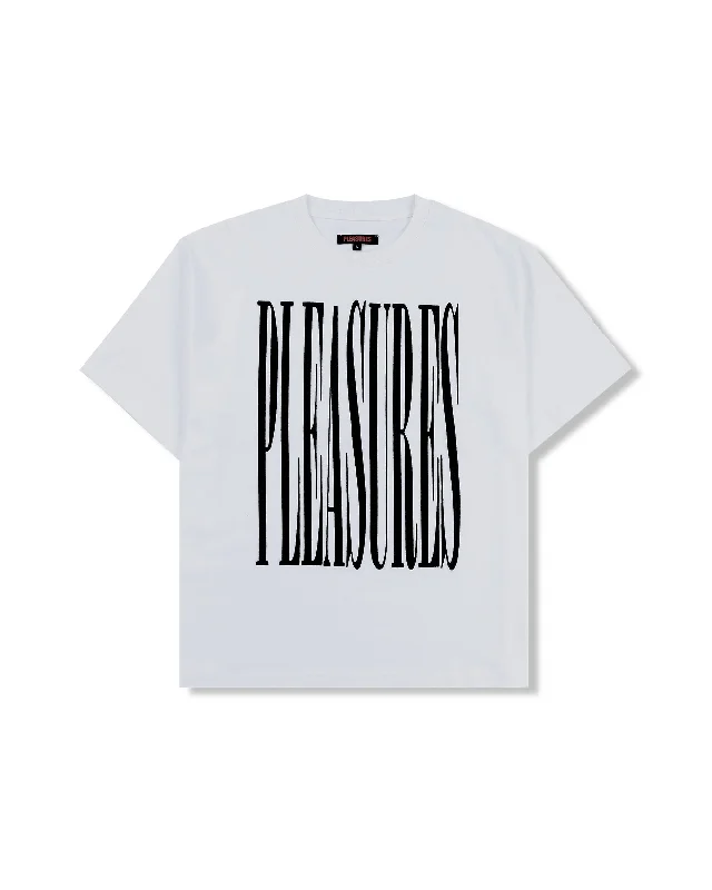 Stretch Heavyweight T-Shirt - White-- Lace Blend Ribbed Blend Corduroy Blend