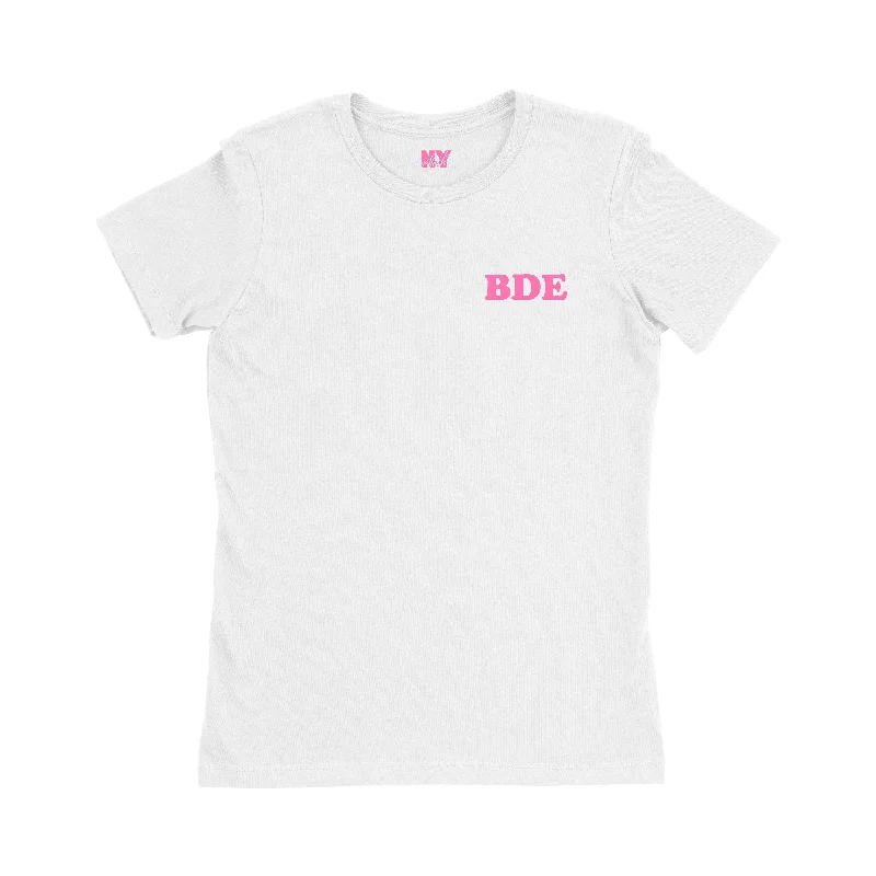BDE Shirt, Big Dick Energy TShirt, Womens Tee Shirt-- Machine Wash Dry Clean Hand Wash