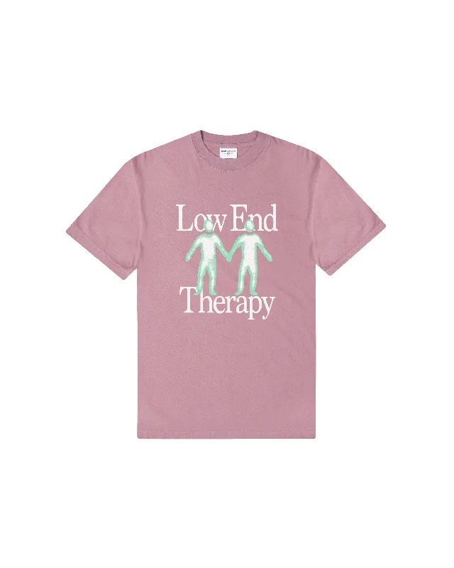 Infrared T-shirt - Mauve-- Collared Crew Neck Turtle Neck