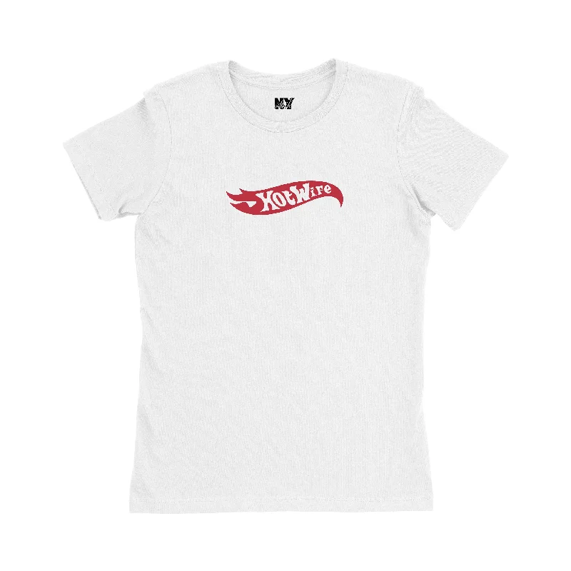 Hot Wife Shirt, Hotwife Womens Tee Shirt-- Elasticated Padded Insulated