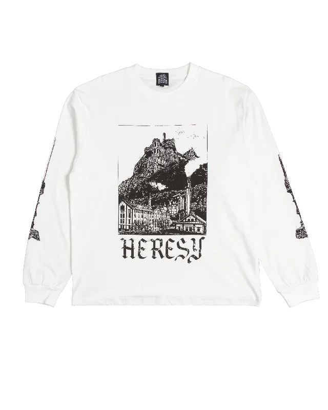 Moss & Iron L/S T-shirt - Ecru-- Cashmere Blend Cotton Blend Poly Blend