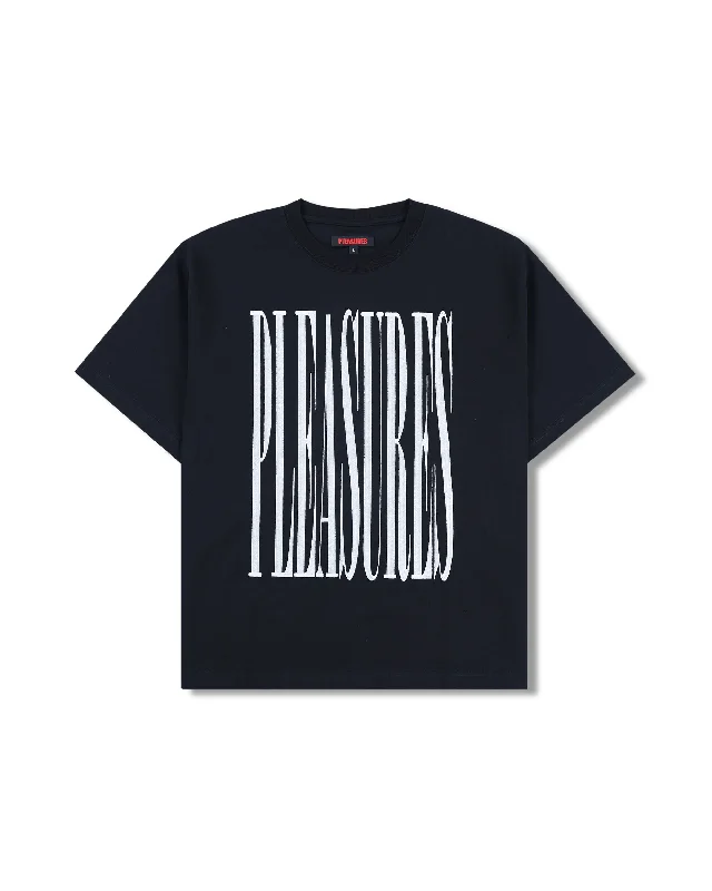 Stretch Heavyweight T-Shirt - Black-- Mesh Blend Leather Blend Suede Blend