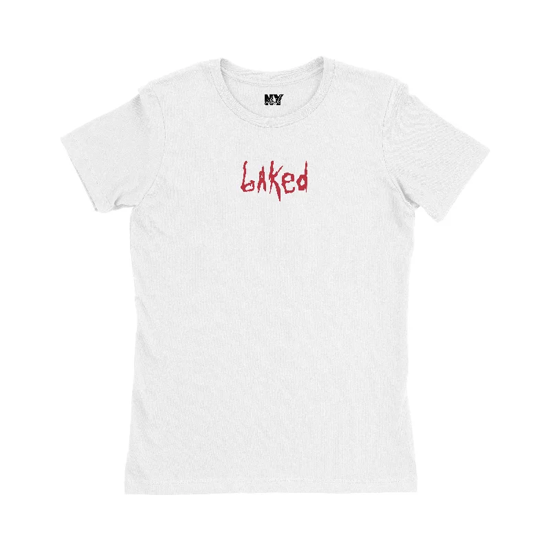 Baked Shirt, 420 Womens Tee Shirt-- Mesh Blend Leather Blend Suede Blend