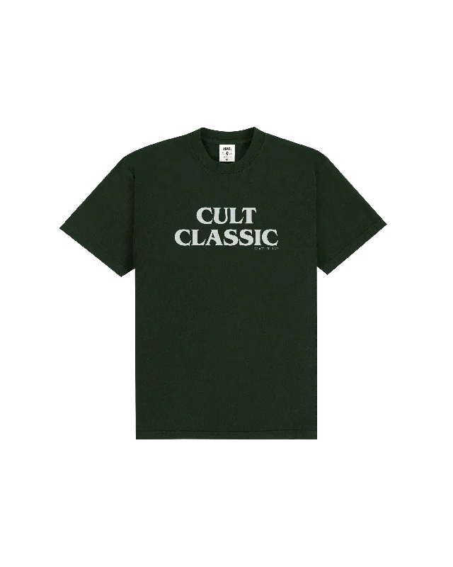 Cult Classic Logo T-shirt - Ivy Green-- Wool Fabric Cashmere Fabric Tweed Fabric