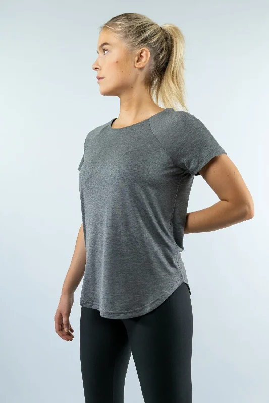 Workout T-Shirt Without Logo -  ZeroWaste Collection-- Real Fur Shearling Chenille