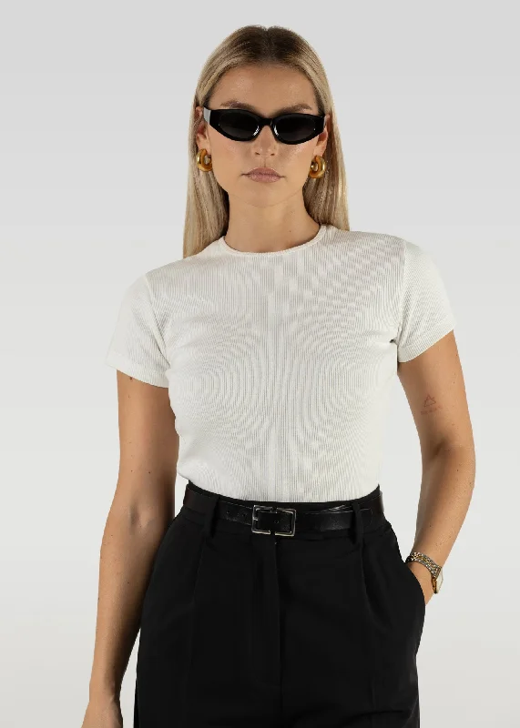 GS T-Shirt Full Length White-- Thin T-Shirt Open Front Quick Dry
