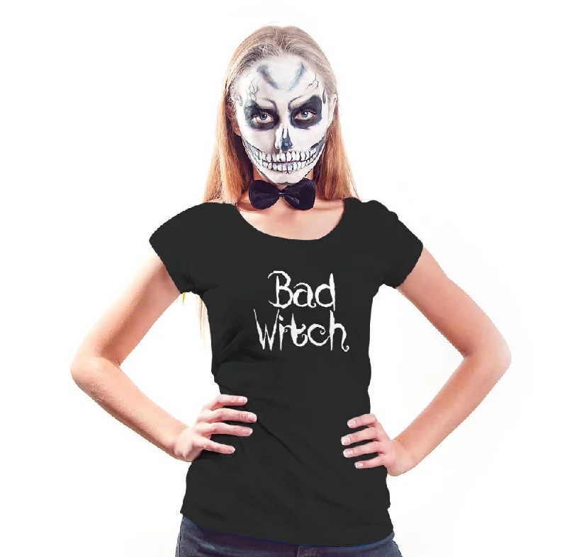 Bad Witch Halloween Shirt, Womens Tee Shirt-- Casual Formal Business