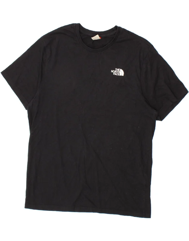 THE NORTH FACE Mens T-Shirt Top XL Black Cotton-- Welt Pockets Slit Pockets Flap Pockets