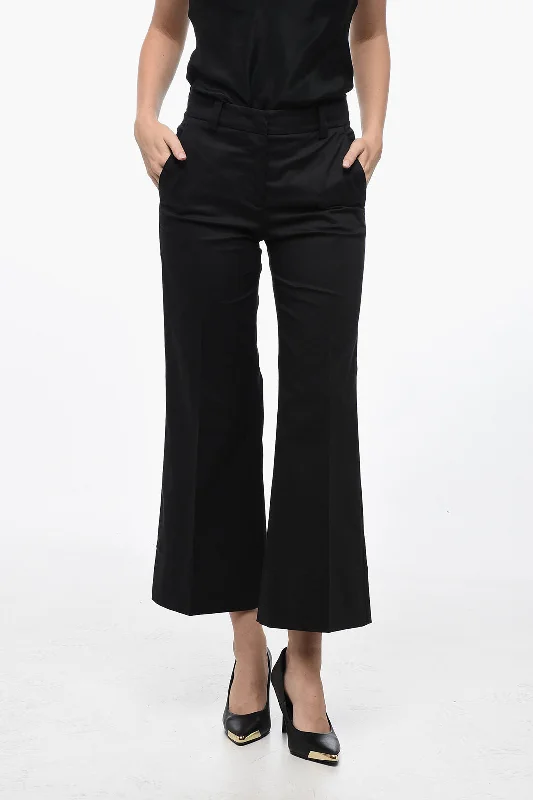 QL2 Wide-Leg MELODYChinos Pants with Hidden Closure 38 Italian size Lightweight Linen Pants