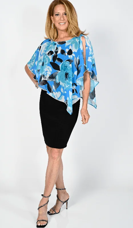 Floral Pattern Overlay Dress Tunics Review highly