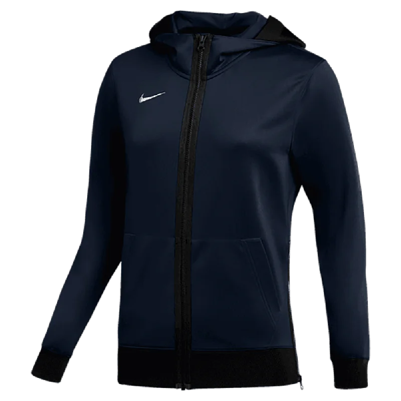 Nike Women's Dri-Fit Showtime FZ Hoodie (Standard Fit) Hoodie with Hem Fringe Bohemian Relaxed