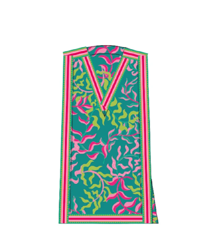 Emily Shift Dress-Floret Tunics Long Elegant