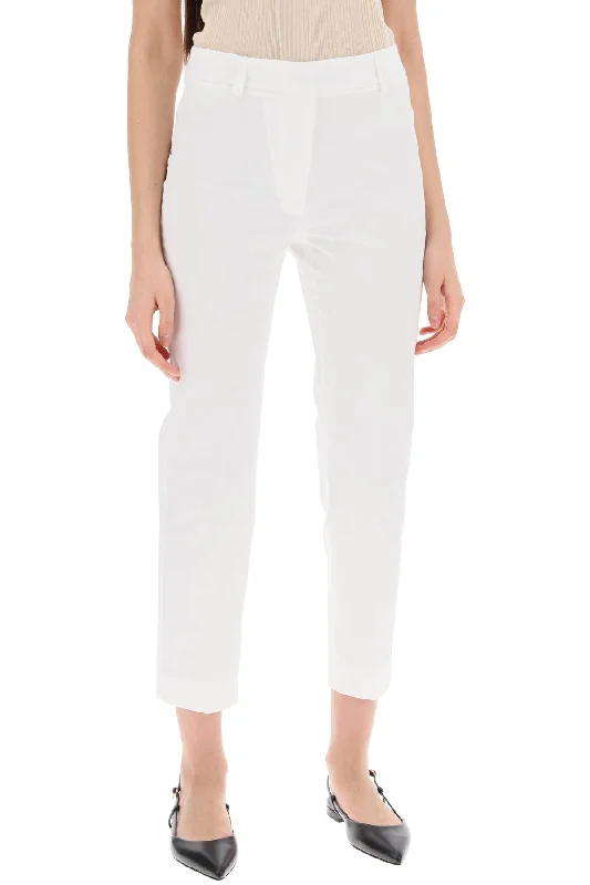 Weekend Max Mara 'cecil' Stretch Cotton Cigarette Pants Slim Fit Casual Pants