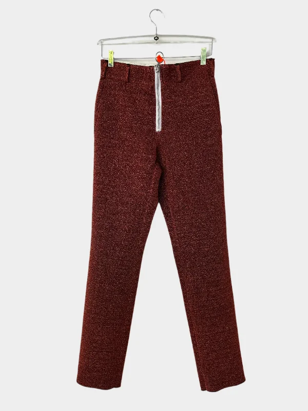 Glitter Pants Classic Flared Pants