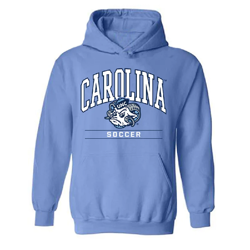 UNC - NCAA Women's Soccer : Olivia Thomas - Classic Shersey Hooded Sweatshirt Hoodie with Earth Tones Natural Calm