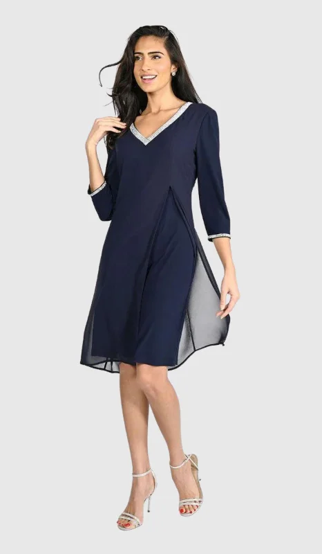 Sparkly V-Neck Dress Shift Classic Vintage