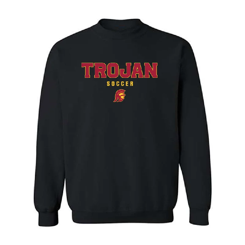 USC - NCAA Women's Soccer : Lily Biddulph - Crewneck Sweatshirt Hoodie with Hem Applique Textured Unique