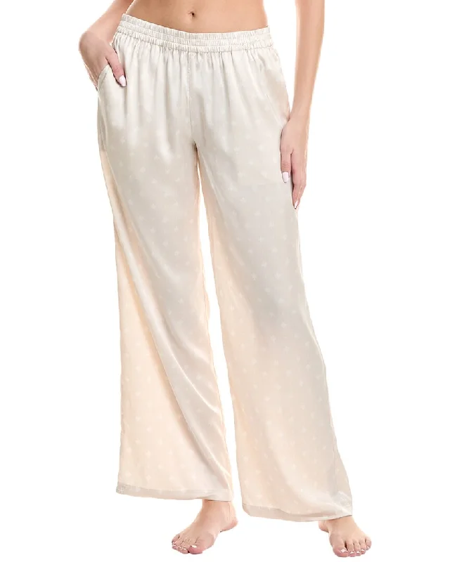 Barefoot Dreams Washed Satin Wide Leg Pant Formal Linen Trousers