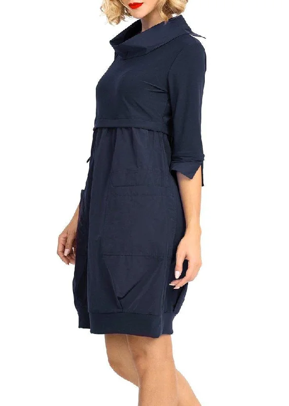 Taffeta  "Miracle" Dress - Midnight Tunics Travel practical