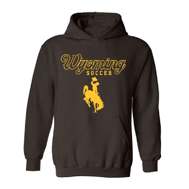 Wyoming - NCAA Women's Soccer : Kiley Ballek - Hooded Sweatshirt Hoodie with Crew Neck Simple Timeless