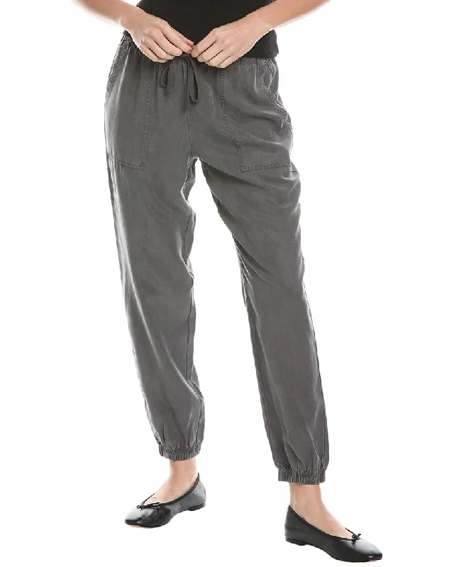 Barefoot Dreams Malibu Collection Linen-Blend Jogger Pant Comfortable Fleece Pants
