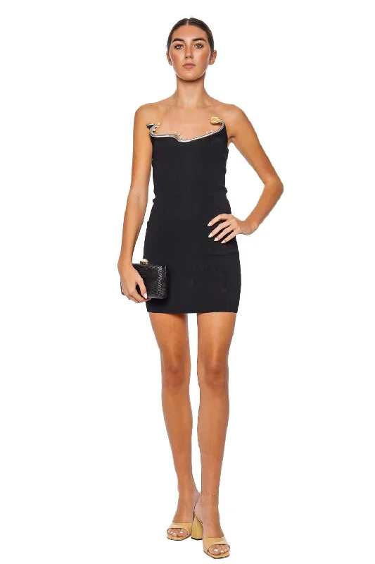 Mollusk Sculpted Knit Mini Dress Elegant Sequin Mini Dress