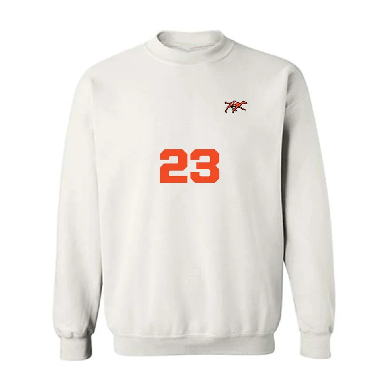 Campbell - NCAA Women's Soccer : Caitlyn Boucher - Replica Shersey Crewneck Sweatshirt Hoodie with Mock Neck Collared Structured