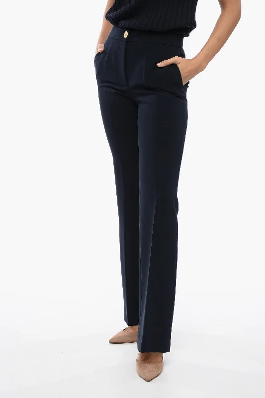 Moschino COUTURE Tailoring Pants with Straight-Fit 40 Italian size Wide-Legged Palazzos