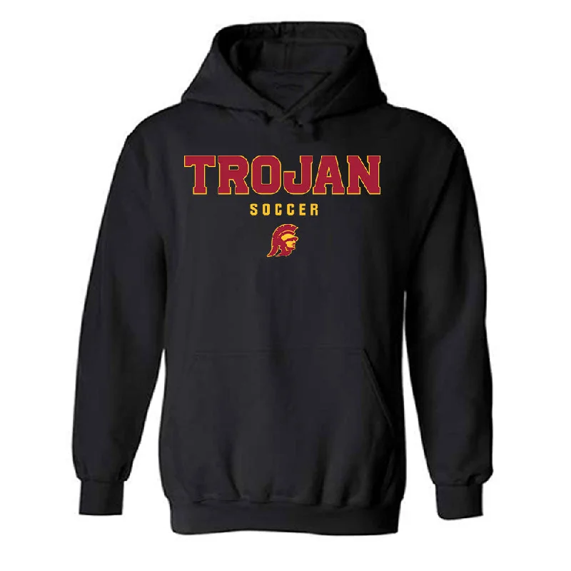 USC - NCAA Women's Soccer : Lily Biddulph - Hooded Sweatshirt Hoodie with Hem Embroidery Detailed Premium