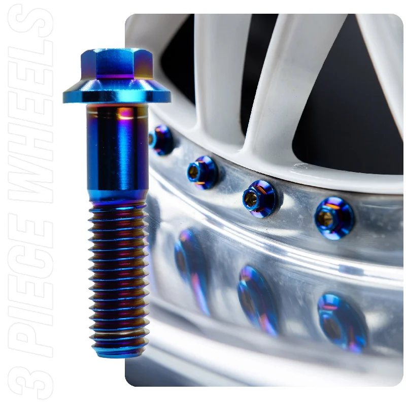 Dress Up Bolts Titanium Three Piece Wheel Bolts - M7 x 32mm Tunics Evening elegant