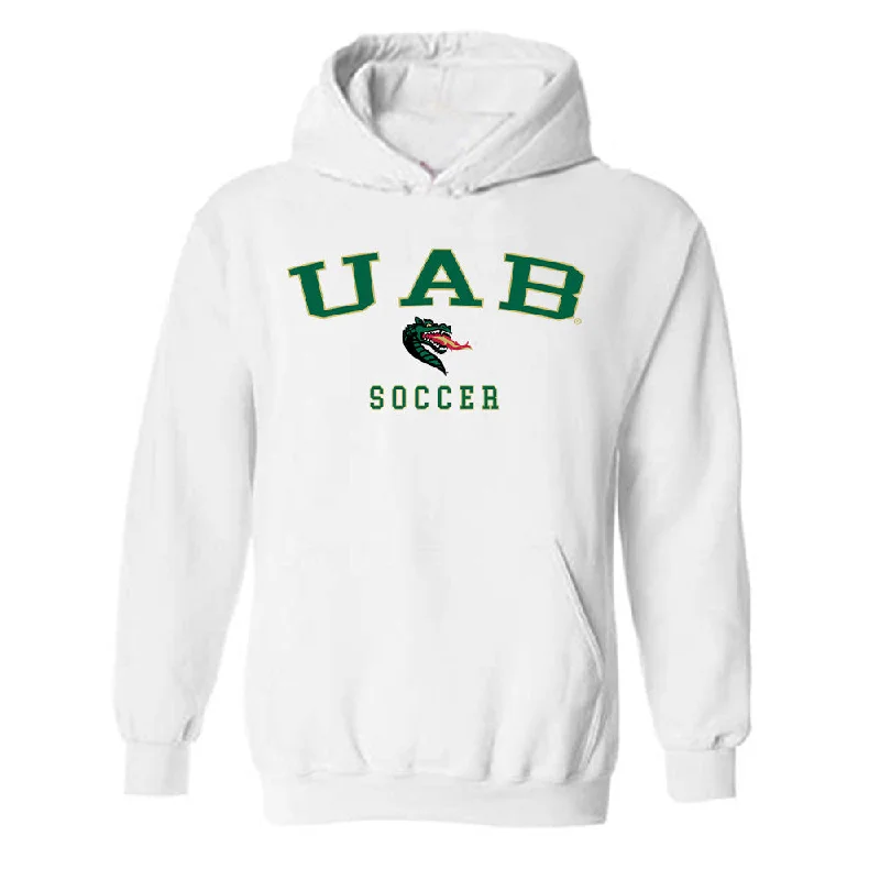 UAB - NCAA Women's Soccer : Sydney Bolinger - Hooded Sweatshirt Hoodie with Hem Fringe Bohemian Relaxed