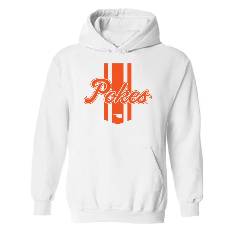 Oklahoma State - NCAA Women's Soccer : Kynlie Wilson - Classic Shersey Hooded Sweatshirt Hoodie with Exposed Zipper Edgy Industrial
