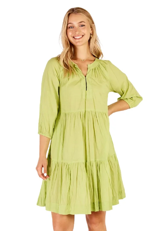 Harper Dress Lime Tunics Solid Classic