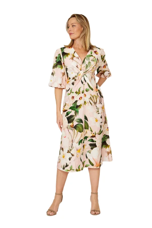 Tilly Dress Green Floral Tunics Luxurious high-end