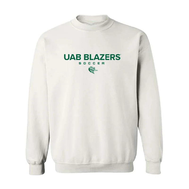 UAB - NCAA Women's Soccer : Sydney Bolinger - Classic Shersey Crewneck Sweatshirt Hoodie with Hem Lace Feminine Delicate