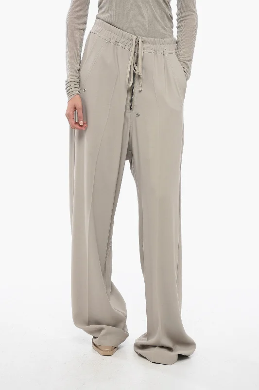 Rick Owens LUXOR Fron Zipped Detail GETH Palazzo Pants 40 Italian size Relaxed Fit Trousers