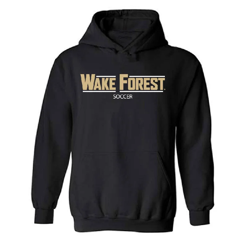 Wake Forest - NCAA Women's Soccer : Josie Noble - Classic Shersey Hooded Sweatshirt Hoodie with Neon Bright Vibrant