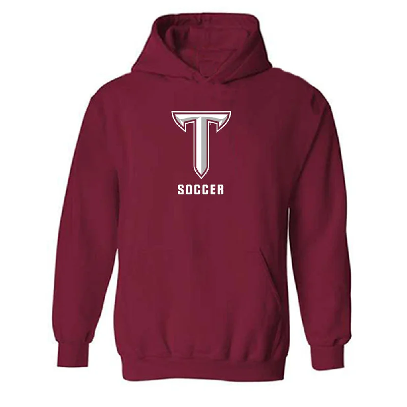 Troy - NCAA Women's Soccer : Isabella Tomeo - Classic Shersey Hooded Sweatshirt Hoodie with Mesh Breathable Sporty