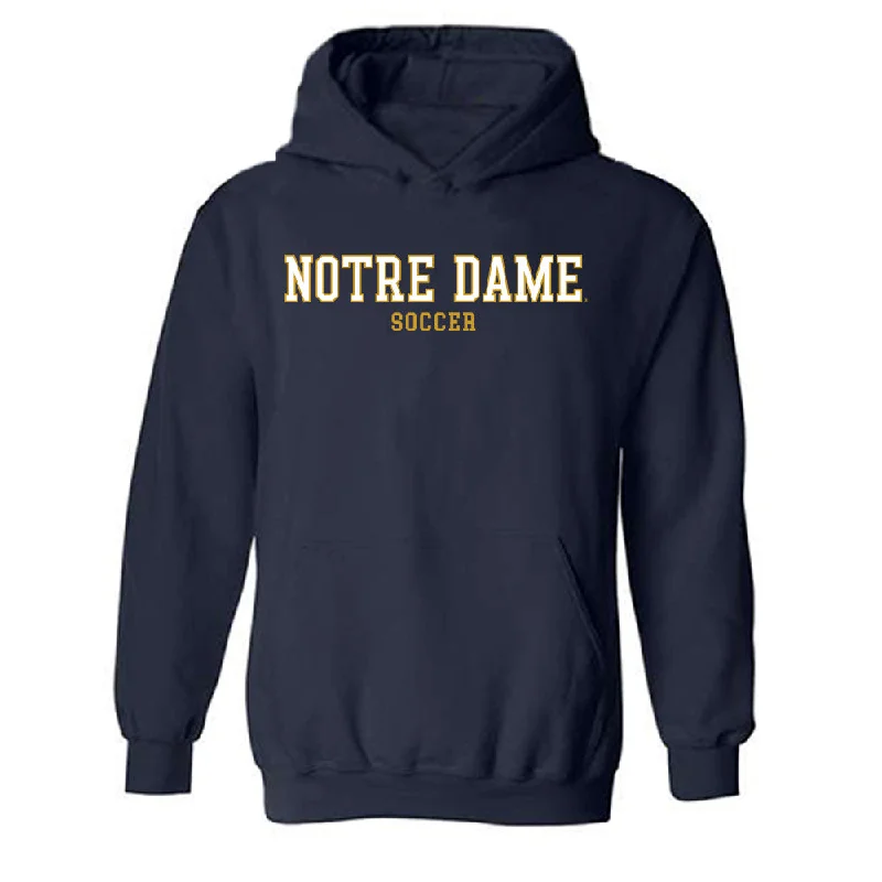 Notre Dame - NCAA Women's Soccer : Ellie Hodsden - Classic Fashion Shersey Hooded Sweatshirt Hoodie with Zipper Versatile Modern