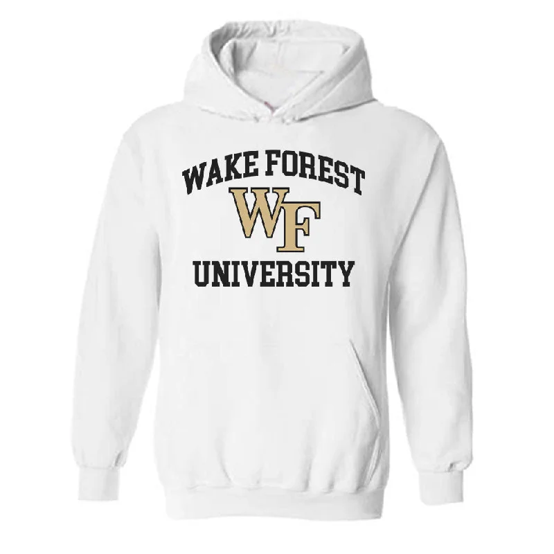 Wake Forest - NCAA Women's Soccer : Amaya Dawkins - Classic Shersey Hooded Sweatshirt Hoodie with Frayed Bohemian Relaxed
