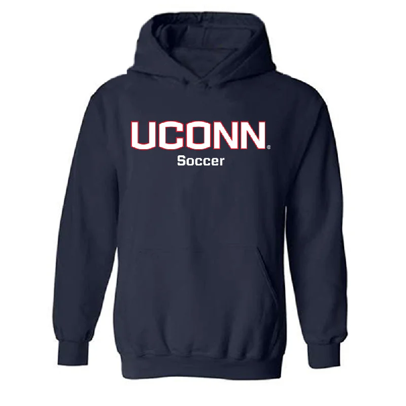 UConn - NCAA Women's Soccer : naomi mathis - Classic Shersey Hooded Sweatshirt Hoodie with Applique Textured Unique
