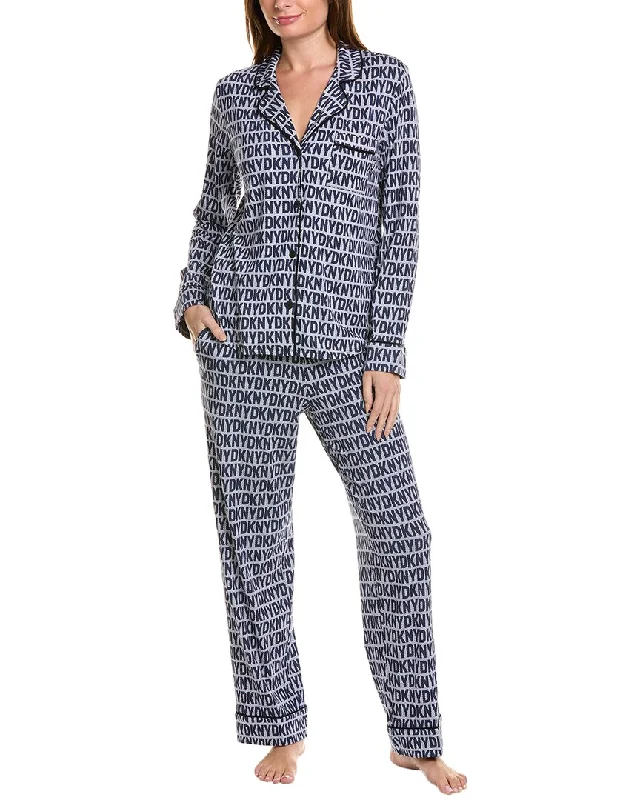 Dkny 2Pc Pajama Pant Set Casual Drawstring Pants