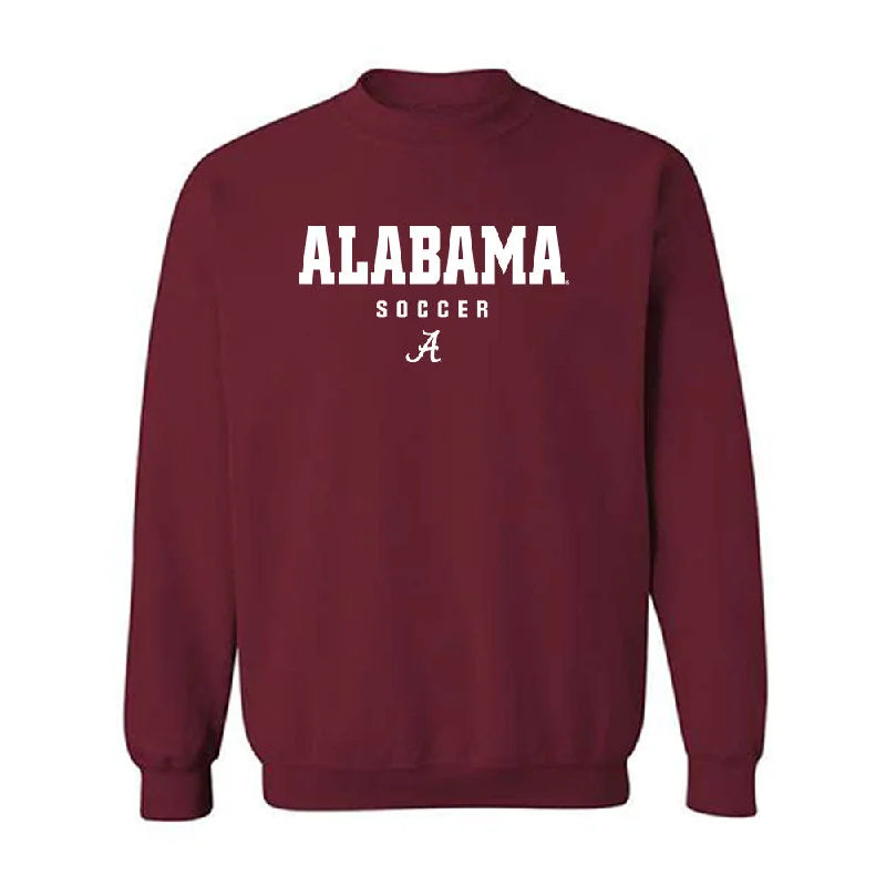 Alabama - NCAA Women's Soccer : Ashley Roni - Crewneck Sweatshirt Hoodie with Frayed Bohemian Relaxed