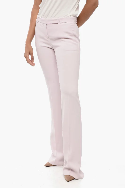 Alexander McQueen Flared Fit Pants with Hidden Closure 40 Italian size Casual Track Pants