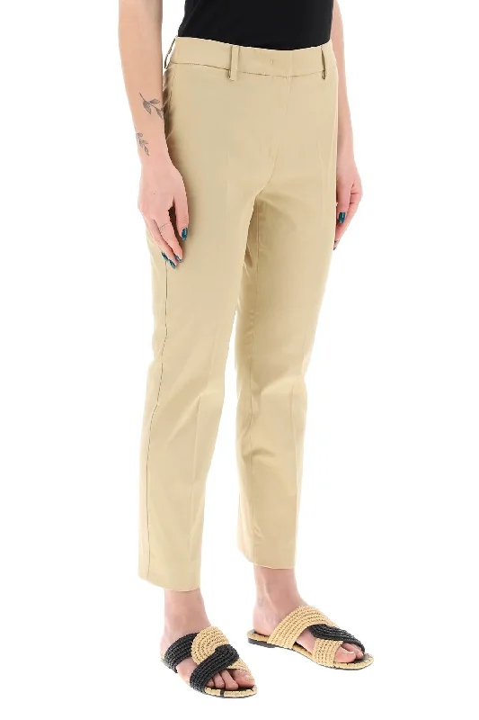 Weekend Max Mara Cecco Cotton Stretch Cigarette Pants In 10 Stylish Slim Trousers