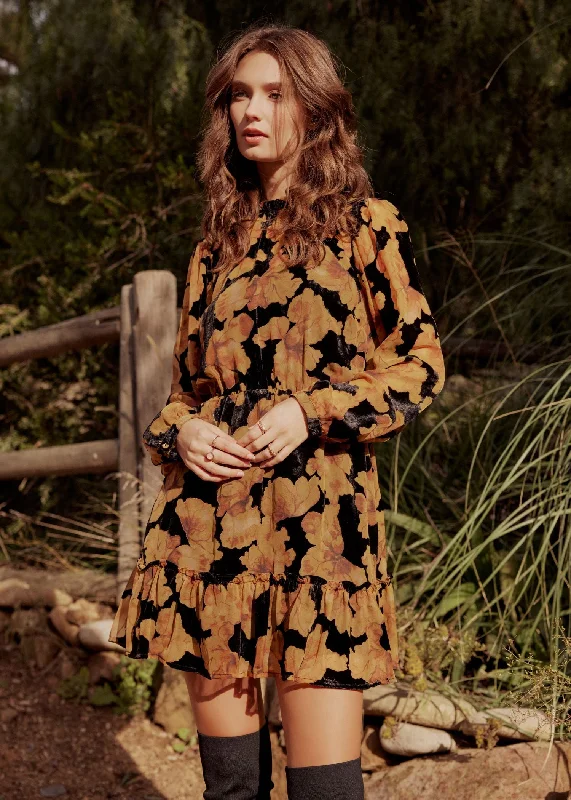 Massimo Mini Dress Fashionable Mini Dress with Frills
