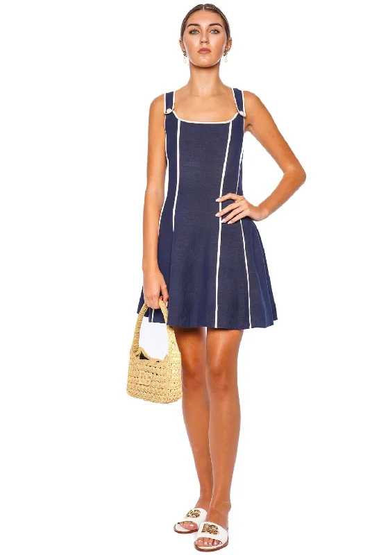 Irie Midnight Striped Mini Dress Comfortable Shift Mini Dress