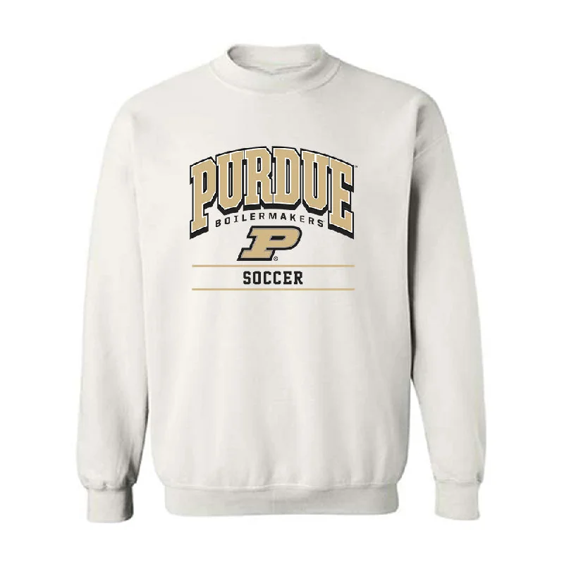 Purdue - NCAA Women's Soccer : Mackenzie Jones - Crewneck Sweatshirt Hoodie with Tied Waist Feminine Flattering